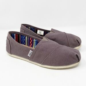 TOMS | Classic Canvas Slip Ons in Ash Grey